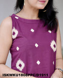 Ajrakh Printed Cotton A-Line Kurti With Pant-ISKWKU1808PPC/D1911