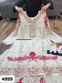 Embroidered Tissue Silk Kurti With Sharara And Dupatta-ISKWSH1908AGC4959