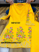 Embroidered Linen Cotton Co-Ord Set-ISKWIDW22083727