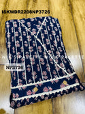 Hand Block Kalamkari Printed Cotton Dress-ISKWDR2208NP3726