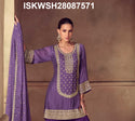 Digital Printed Chinon Kurti With Sharara And Dupatta-ISKWSH28087571