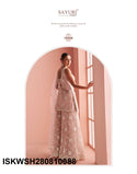 Embroidered Net Kurti With Sharara And Dupatta-ISKWSH280810088