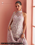 Embroidered Net Kurti With Sharara And Dupatta-ISKWSH280810089