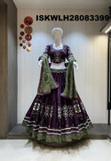 Cotton Lehenga With Padded Blouse And Bandhani Printed Dupatta-ISKWLH28083399