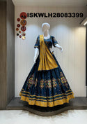 Cotton Lehenga With Padded Blouse And Bandhani Printed Dupatta-ISKWLH28083399
