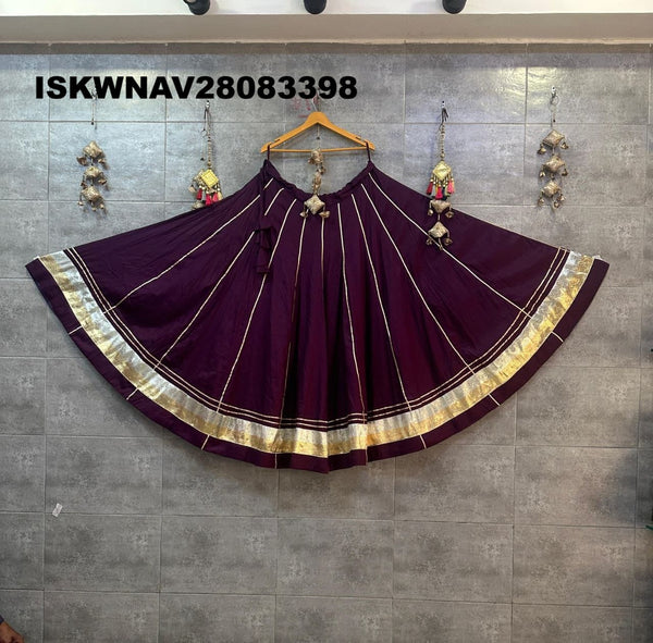 Sequined Rayon Cotton Lehenga-ISKWNAV28083398