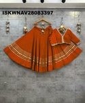 Sequined Silk Lehenga With Blouse-ISKWNAV28083397