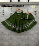 Sequined Silk Lehenga With Blouse-ISKWNAV28083397