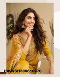 Embroidered Chinon Silk Kurti With Printed Sharara And Dupatta-ISKWSH300810070