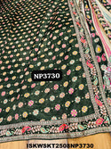 Digital Printed Crepe Silk Skirt With Crop Top And Dupatta-ISKWSKT2508NP3730