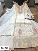 Embroidered Chinon Silk Kurti With Skirt And Dupatta-ISKWSKT0109AGC4970