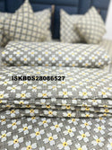 Glace Cotton Double Bedsheet With Pillow Cover Set-ISKBDS28086527
