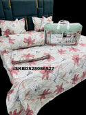Glace Cotton Double Bedsheet With Pillow Cover Set-ISKBDS28086527