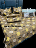 Glace Cotton Double Bedsheet With Pillow Cover Set-ISKBDS28086527