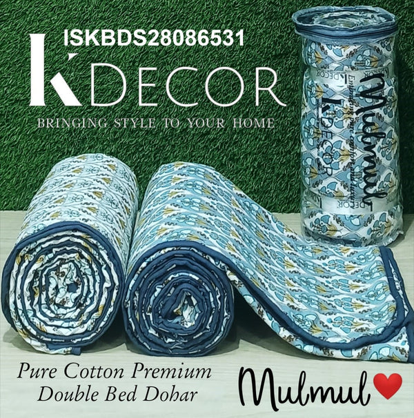 Printed Single Bed Reversible AC Comforter Set-ISKBDS28086531