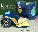 3 Layer Cotton Double Bed Reversible AC Dohar Set -ISKBDS28086529