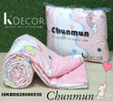 3 Layer Cotton Double Bed Reversible AC Dohar Set-ISKBDS28086530