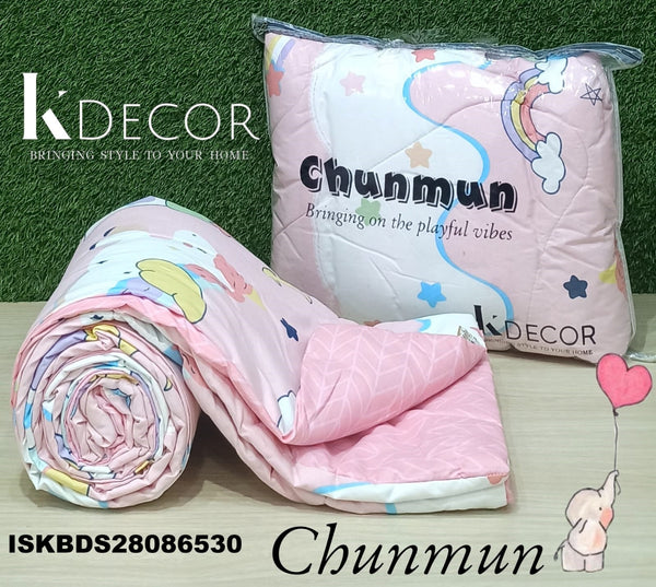 3 Layer Cotton Double Bed Reversible AC Dohar Set-ISKBDS28086530