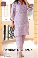 Cotton Schiffli Co-Ord Set-ISKWIDWFC130625P