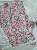 Ajrakh Printed Cotton Kurti With Pant And Dupatta-ISKWSUSR250523P