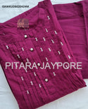 Sequined Cotton Kurti With Pant-ISKWKUDB020424M