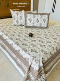 Cotton Jambo Kingsize Bedsheet With Pillow Cover-ISKBDS05045603
