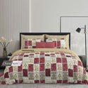 Glace Cotton Jasmine King Size Bedsheets With Pillow Covers-ISKBDS05045618