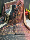 Printed Matka Tussar Saree With Blouse-ISKWSR09047020