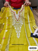 Maslin Silk Kurti With Pant And Embroidered Organza Dupatta-ISKWSU1904AGC4026
