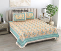 Printed Cotton Bedsheet With Pillow Cover-ISKBDS02055662
