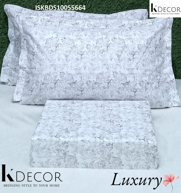 Printed Cotton Kingsize Bedsheet-ISKBDS10055664