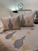 Kingsize Embroidered Texture Bedsheet-ISKBDS10055671