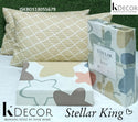 Cotton Kingsize Bedsheet With Quilted Pillow Cover-ISKBDS18055679