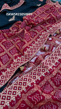 Embroidered Munga Silk Saree With Blouse-ISKWSR23050035