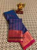 Kanji Varam Handloom Silk Saree With Contrast Blouse-ISKWSR290599917