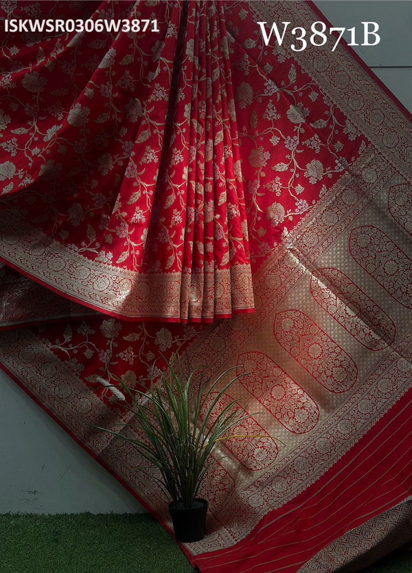 Banarasi Weaved Silk Saree With Blouse-ISKWSR0306W3871