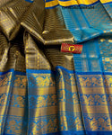 Handloom Kappudam Silk Saree With Contrast Blouse-ISKWSR03068504