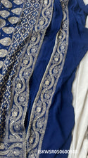 Embroidered Khadi Silk Saree With Blouse-ISKWSR050600988