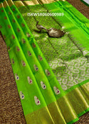 Kanji Verm Silk Saree With Contrast Blouse-ISKWSR060600989