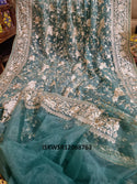Embroidered Organza Saree With Blouse-ISKWSR12068763