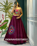 Embroidered Cotton Silk Lehenga With Blouse-ISKWNAV020758037