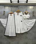 Rayon Cotton Lehenga With Shoulder Strap Blouse And Cotton Dupatta -ISKWNAV030700020