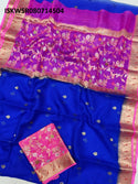 Kota Silk Saree With Contrast Blouse-ISKWSR080714504