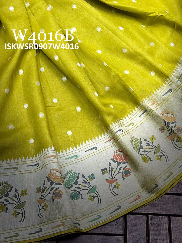 Matka Silk Saree With Brocade Blouse-ISKWSR0907W4016