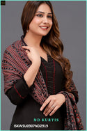 Cotton Kurti With Pant And Ajrakh Printed Dupatta-ISKWSU0907ND2919/ND2920