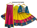 Embroidered Cotton Silk Lehenga With Blouse And Dupatta-ISKWNAV270736006