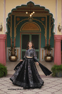 Printed Rayon Lehenga With Blouse And Dupatta-ISKWNAV0510RLWI-7123