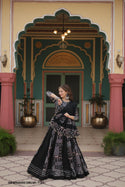 Printed Rayon Lehenga With Blouse And Dupatta-ISKWNAV0510RLWI-7123