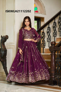 Embroidered Georgette Lehenga With Blouse And Dupatta-ISKWLH21112202