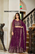 Embroidered Georgette Lehenga With Blouse And Dupatta-ISKWLH21112202